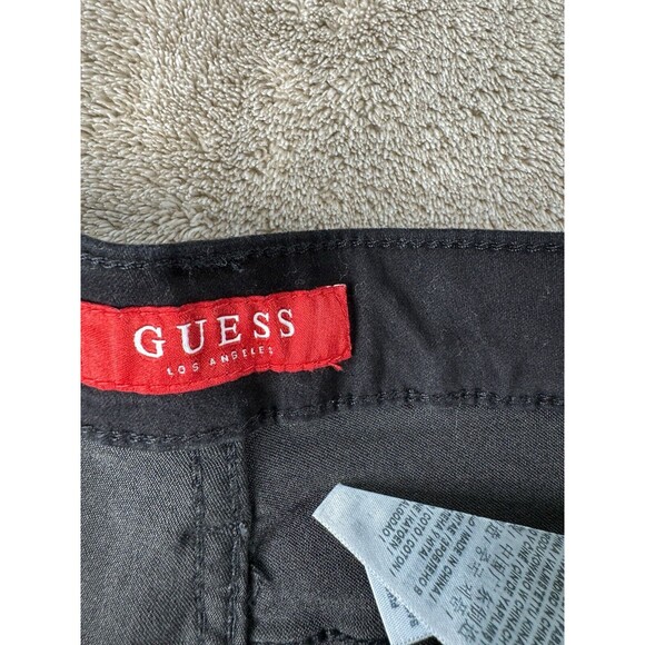 Guess Rhinestone G Black Jeans Slim Straight Leg Size 8/29 - Picture 9 of 15